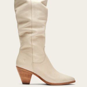 Frye Lila Slouch boots in Off-white 6.5M